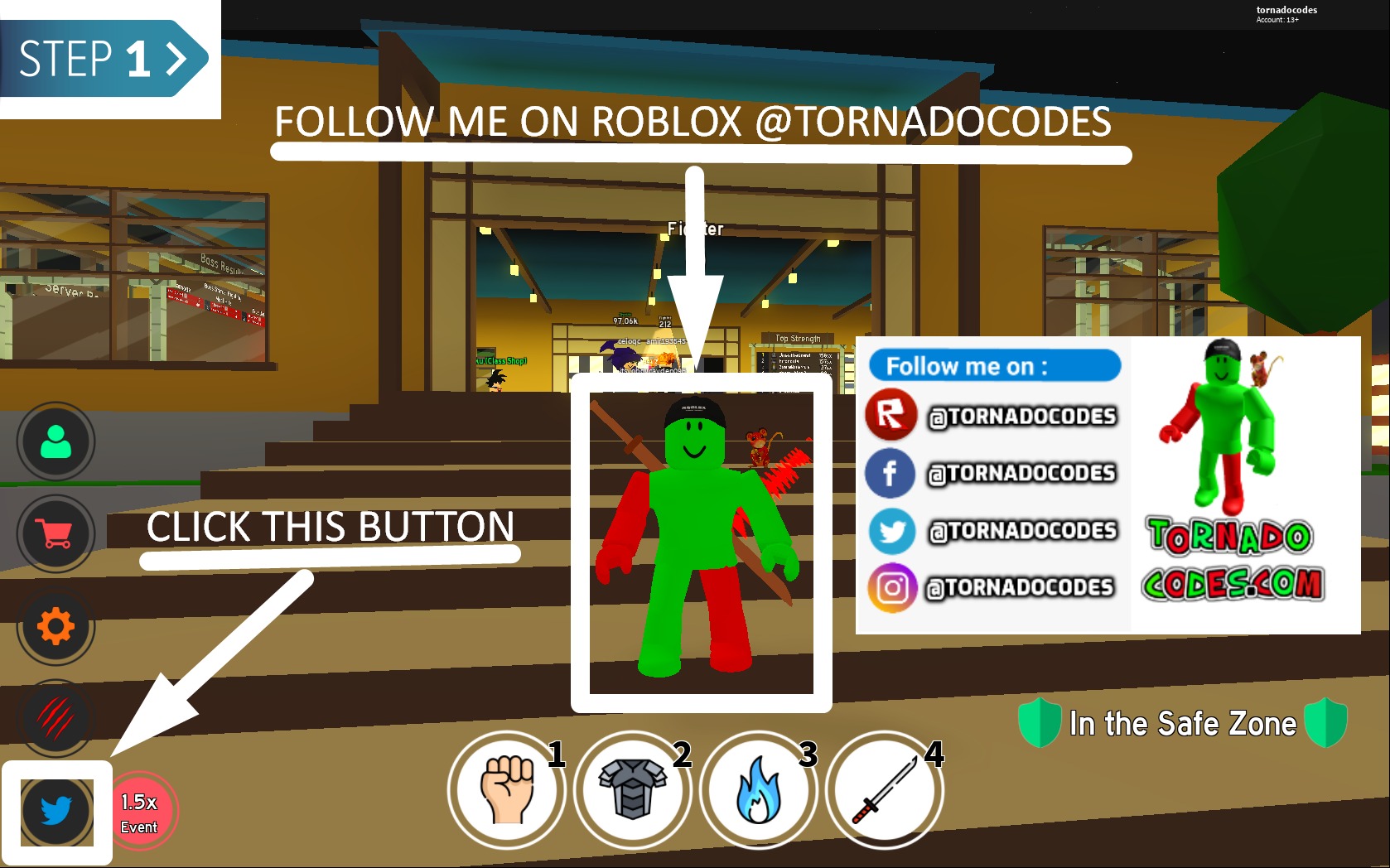 Roblox Anime Fighting Simulator Codes (January 2024) Tornado Codes