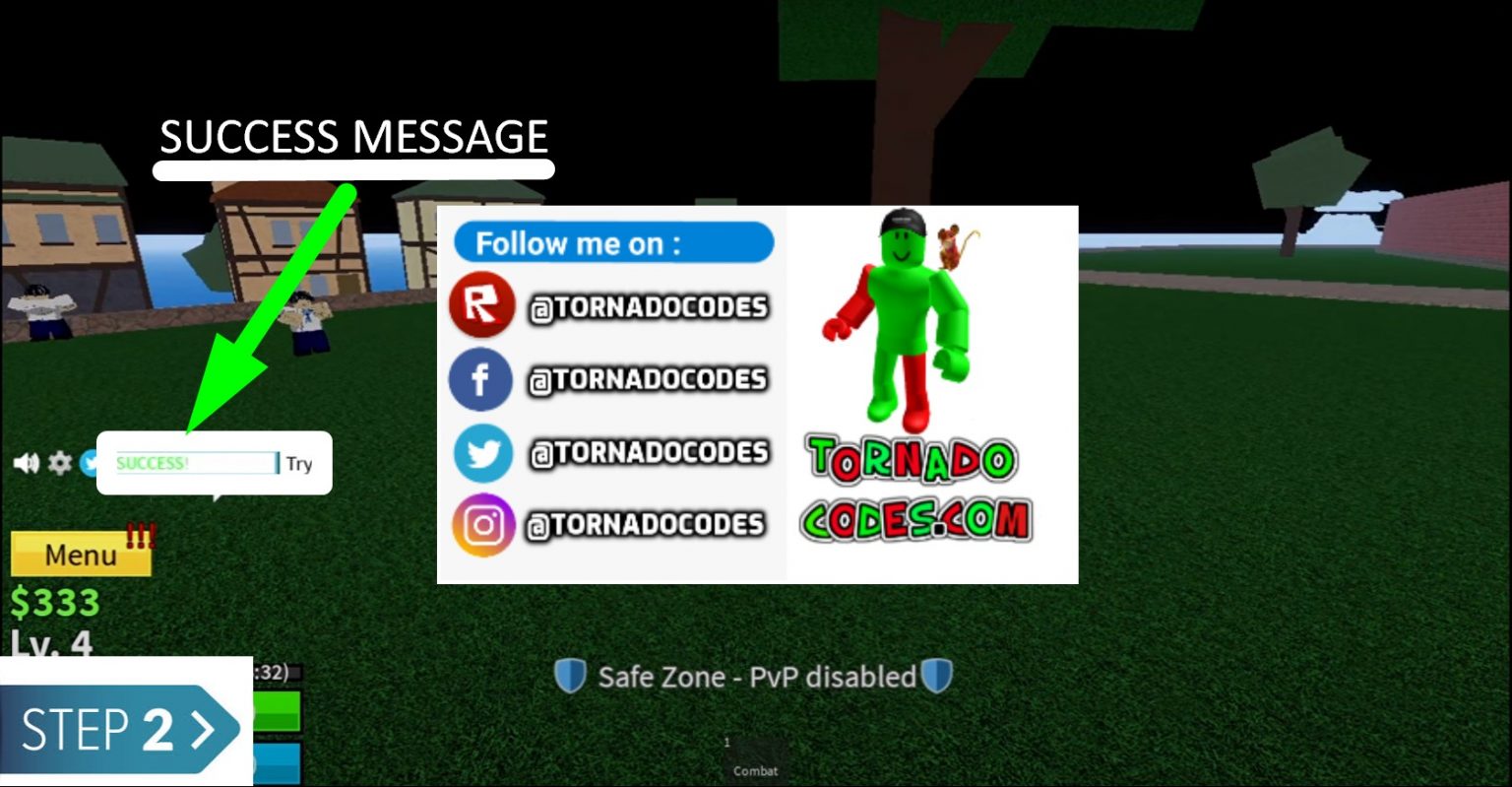 Blox Piece Codes - Roblox (September 2020) - Tornado Codes